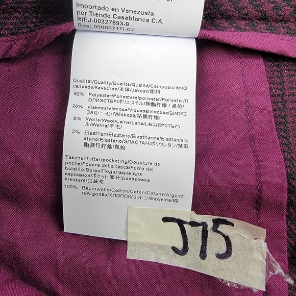 NWT Boss Hugo Boss heratige plaid wool blend Hanette slim trouser  #darkacademia - Picture 9 of 9